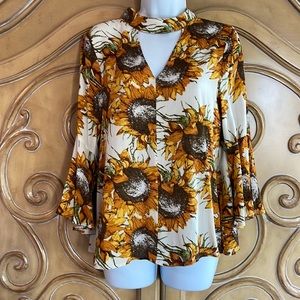 NWT RBD Sunflower blouse  🌻